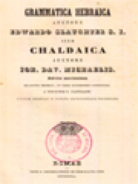 Image of Gramatica Hebraica - Item Chaldaica