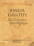 Emilia Galotti: Ein Trauerspiel In Füf Aufzügen