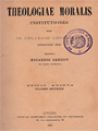 Image of Theologiae Moralis Institutiones II