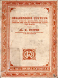 Image of Helleensche Cultuur: Studie Over De Beschaving Van Oud Griekenland Van De Homerische Tijden Tot Plato