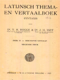 Latijnsch Thema- En Vertaalboek: Syntaxis II - Beknopte Uitgaaf