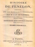 Histoire De Fénélon I: Composée Sur Les Manuscrits Originaux