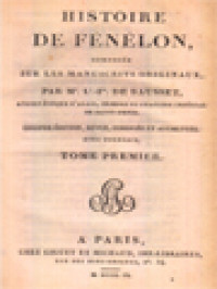 Image of Histoire De Fénélon III: Composée Sur Les Manuscrits Originaux