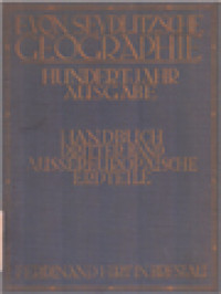 Handbuch, Dritter Band: Aussereuropäische Erdteile: Asien, Afrika, Australien Mit Ozeanien, Amerika, Polargebiete, Meere