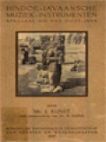 Studiën Over Javaansche en Andere Indonesische Muziek Deel II: Hindoe-Javaansche Muziek-Instrumenten - Speciaal Die Van Oost-Java