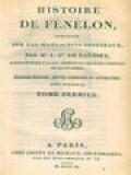 Histoire De Fénélon II: Composée Sur Les Manuscrits Originaux