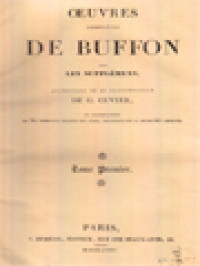 Image of Oeuvres Complètes De Buffon I: Matières Générales 1