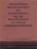 Primitieve Mentaliteit En Zondebesef Bij De Beloenezen En Enige Andere Volken