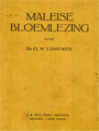 Image of Maleise Bloemlezing: Uit Hedendaagse Schrijvers