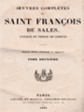 Oeuvres Complètes De Saint François De Sales, Évèque Et Prince De Genève II