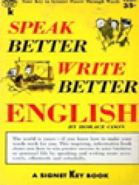 Image of Speak Better Write Better English