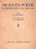 Proza En Poezië In Nederlands Van 1200-1880 II