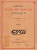 Manual D'Archéologie Biblique I