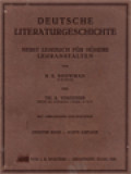 Deutsche Literaturgeschichte: Nebst Lesebuch für Höhere Lehranstalten, Zweiter Band