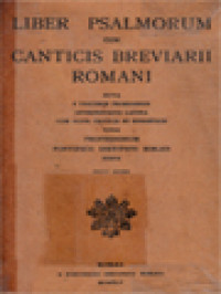 Image of Liber Psalmorum Cum Canticis Breviarii Romani