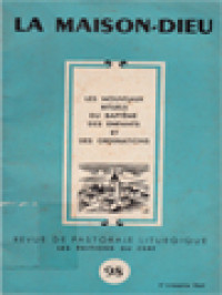 Image of Les Nouveaux Rituels Du Baptême Des Enfants Et Des Ordinations