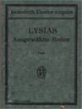 Lysias Ausgewählte Reden (XII. XIII. XVII. VII. XXII. XXIV)