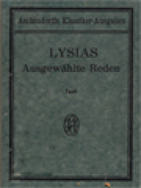 Image of Lysias Ausgewählte Reden (XII. XIII. XVII. VII. XXII. XXIV)