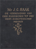 De Verhouding Van Den Russischen Tot Den West-Europeeschen Mensch