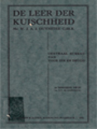 De Leer Der Kuischheid: Centraal Bureau Van Voor Eer En Deugd