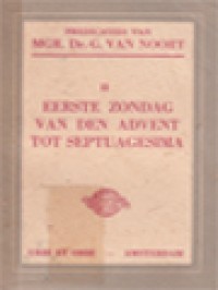 Image of Eerste Zondag Van Den Advent Tot Septuagesima II