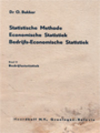 Statistische Methode Economische Statistiek Bedrijfs-Economische Statistiek II: Bedrijfsstatistiek