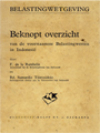 Beknopt Overzicht Van De Voornaamste Belastingwetten Indonesië