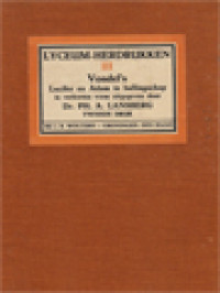Image of Lyceum-Herdrukken III: Vondel's Lucifer En Adam In Ballingschap