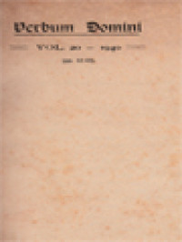 Verbum Domini Vol. 20-1940 - Vol. 24-1944