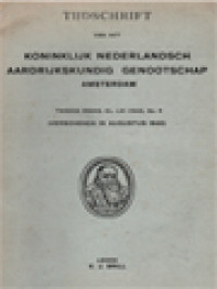 Tijdschrift Van Het Koninklijk Nederlandsch Aardrijkskundig Genootschap Amsterdam (Augustus 1945)