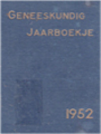 Geneeskundig Jaarboekje 1952: Notitiekalender I (Januari-Maart)