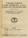 Tijdschrift Voor Indische Taal-, Land- En Volkenkunde (LXX) 1