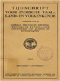 Tijdschrift Voor Indische Taal-, Land- En Volkenkunde (LXXXIV) 3