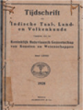 Tijdschrift Voor Indische Taal-, Land- En Volkenkunde (LXVIII) 1-4