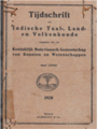 Image of Tijdschrift Voor Indische Taal-, Land- En Volkenkunde (LXVIII) 1-4