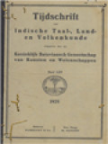 Tijdschrift Voor Indische Taal-, Land- En Volkenkunde (LXV) 1-4