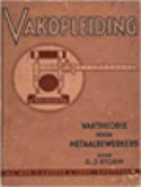Image of Vaktheorie Voor Metaalbewerkers Ten Dienste Van De Vakopleiding. Eerste Leerjaar A. Theorie-Boek