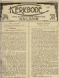 Kerkbode Voor De Apostolosche Prefectuur Malang No. 1 - 26