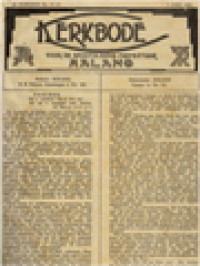 Image of Kerkbode Voor De Apostolosche Prefectuur Malang No. 53 (1) - 78 (26)