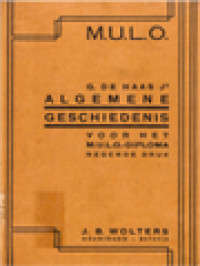 Image of Algemene Geschiedenis Voor Het M.U.L.O.-Diploma