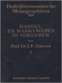 Image of Handel En Marktwezen In Goederen I
