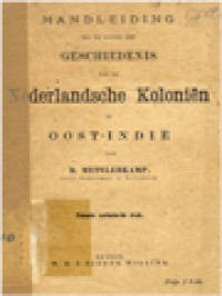 Image of Handleiding Tot De Kennis Der Geschiedenis Van De Nederlandsche Koloniën In Oos-Indië