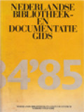 Nederlandse Bibliotheek-En Documentatie Gids 84,85