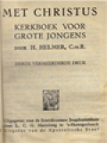 Met Christus: Kerkboek Voor Grote Jongens