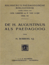 Image of De H. Augustinus Als Paedagoog