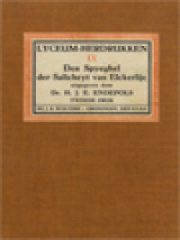 Lyceum-Herdrukken IX: Den Spyeghel Der Salicheyt Van Elckerlijc