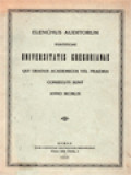 Elenchus Auditorum Pontificiae Universitas Gregorianae: Qui Gradus Academicos Vel Praemia Consecuti Sunt