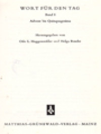 Image of Wort Für Den Tag I: Advent Bis Quinquagesima