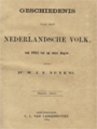 Geschiedenis Van Het Nederlandsche Volk, Van 1815 Tot Op Onze Dagen III