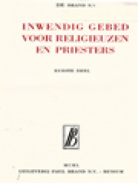 Image of Inwendig Gebed Voor Religieuzen En Priesters, Eerste Deel